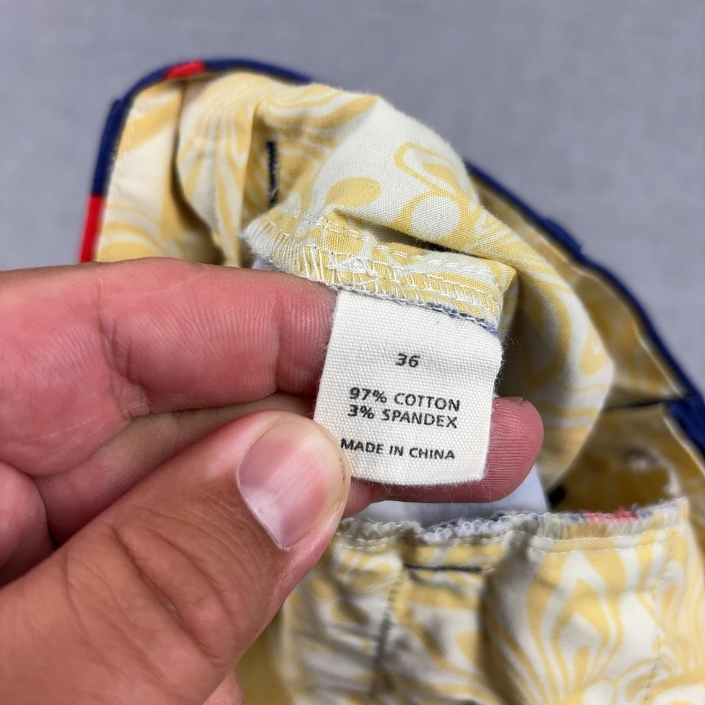 Loudmouth Shorts Mens 36 Multicolor Hawaiian Floral Chino Golf Stretch 10 Inseam - Picture 7 of 8